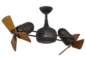 Matthews Fan Co. - Dagny Ceiling Fan - Metal & Wood Blades