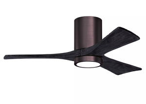 Matthews Fan Co. - Irene-3HLK Flush Mounted Ceiling Fan with Integrated LED