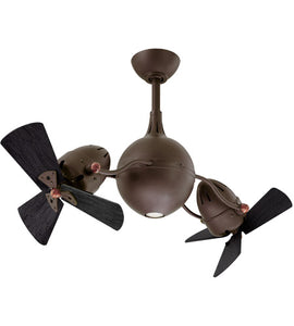 Acqua Ceiling Fan - Metal & Wood Blades - Celestial Ceiling Fans 